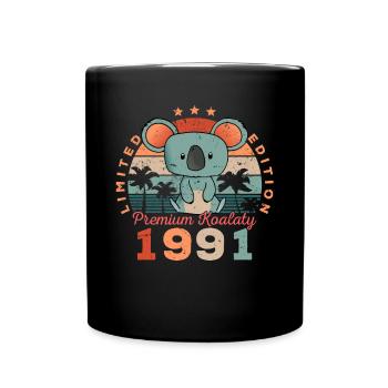 Année de naissance 1991 Anniversaire Koala Koala Bear - Mug uni - noir - Devant