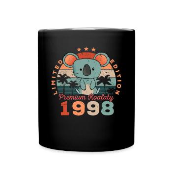 Année de naissance 1998 Anniversaire Koala Koala Bear - Mug uni - noir - Devant