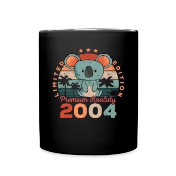 Année de naissance 2004 Anniversaire Koala Koala Bear - Mug uni - noir - Devant