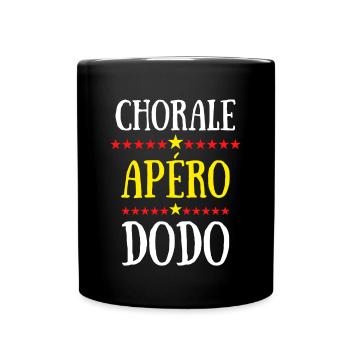 chorale apéro dodo - Mug uni - noir - Devant