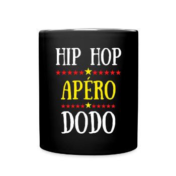 hip hop apéro dodo - Mug uni - noir - Devant