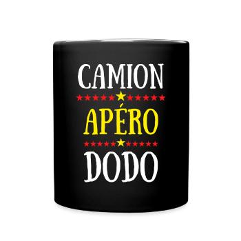 camion apéro dodo - Mug uni - noir - Devant