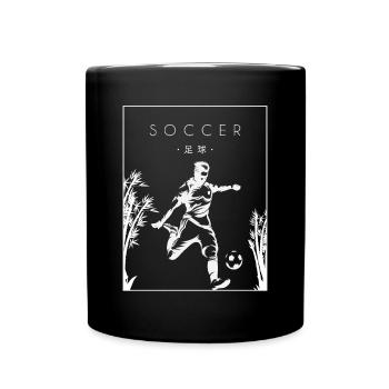 Soccer Chinese Hanzi Dieu du football Joueur de - Mug uni - noir - Devant