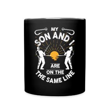 Fishing Son - Full Colour Mug - black - Front