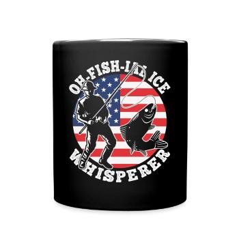 Ofishial Eisfischer - Tasse einfarbig - Schwarz - Vorne