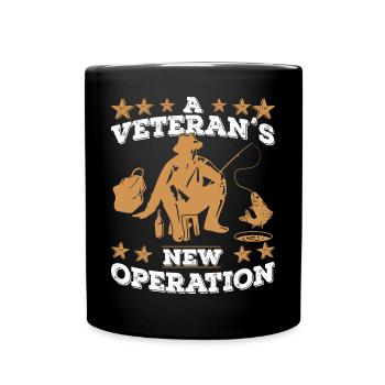Angel Veteran - Full Colour Mug - black - Front