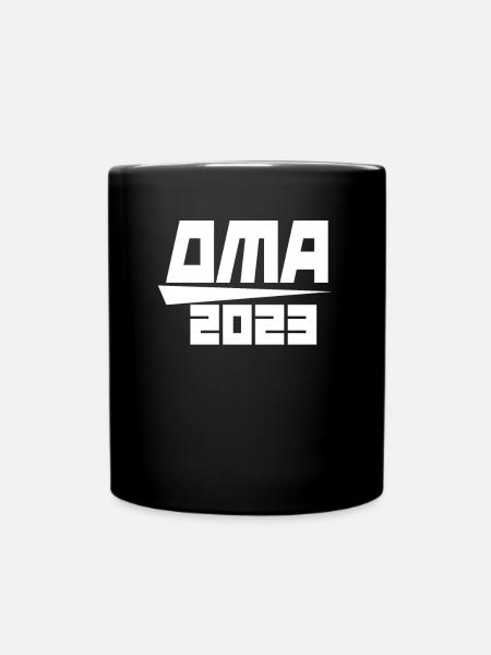Oma 2023 - Werdende Oma 2023 - Tasse einfarbig - Schwarz