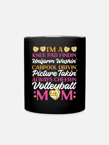 Volleyball Player Team Mom Mother - Tasse einfarbig - Schwarz