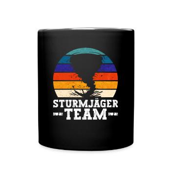 Sturmjäger Team - Meteorologie Wetter Klima - Tasse einfarbig - Schwarz - Vorne