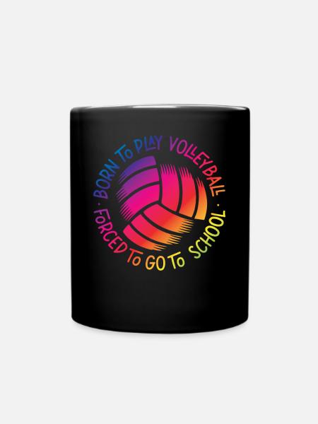 Volleyball Player Team Born To - Tasse einfarbig - Schwarz