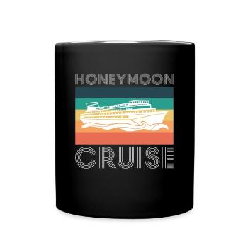 Vintage Retro Honeymoon Cruise Shirt - Tasse einfarbig - Schwarz - Vorne