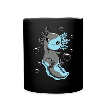 Autossexual Flag Axolotl Heap Kawaii - Full Colour Mug - black - Front