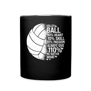 Volleyball Player Team Volleyball - Full Colour Mug - black - Front