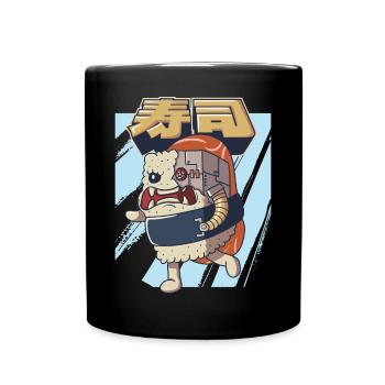 Cyborg Japanese Sushi Monster Cyber Punk Cyber - Tasse einfarbig - Schwarz - Vorne
