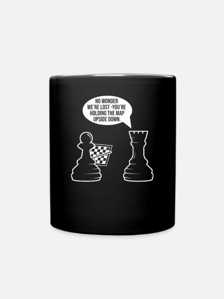 Pièces d’échecs hess Meme - Mug uni - noir