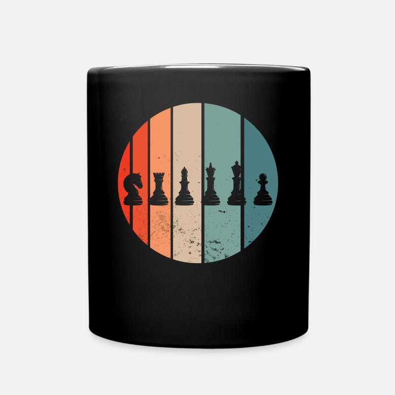Chess Chess Pieces Chess - Full Colour Mug - black