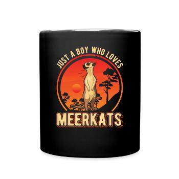 Meerkat Young Meerkat - Full Colour Mug - black - Front