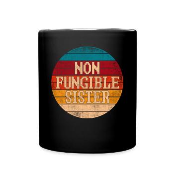 NFT Art Crypto NFT Cite Non Fungible Sister - Mug uni - noir - Devant