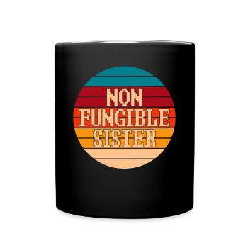 NFT Art Crypto NFT Cite Non Fungible Sister - Mug uni - noir - Devant