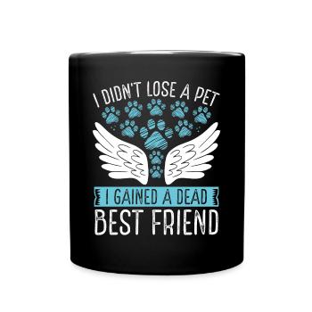 Perte d’un chien d’un ami de compagnie d’un chien Grief Souvenir - Mug uni - noir - Devant