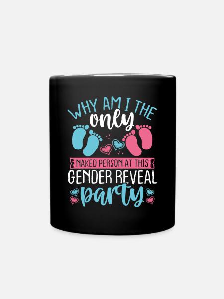 Gender Reveal Party Baby Keeper of the Gender - Tasse einfarbig - Schwarz