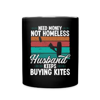 Kitesurf Vintage KitesurfIng Rétro Kitesurfer - Mug uni - noir - Devant