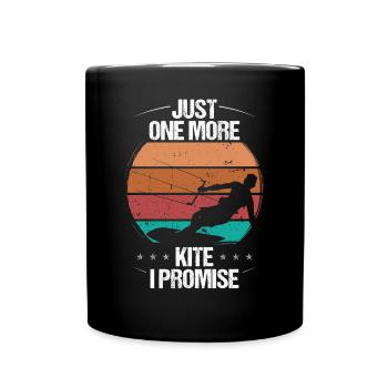 Kitesurfing Just one more Kite I promise Vintage - Full Colour Mug - black - Front