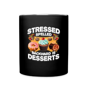 Cupcakes Desserts Cadeau - Mug uni - noir - Devant