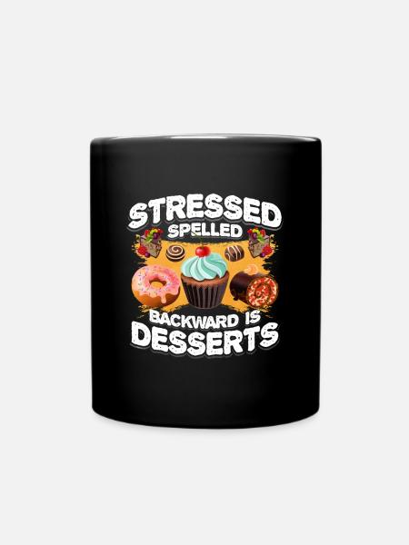 Cupcakes Desserts Geschenk - Tasse einfarbig - Schwarz