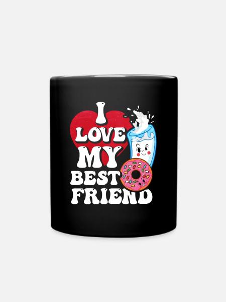 Milch-donut-geschenk - Tasse einfarbig - Schwarz
