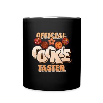 Cookie schnuppergeschenk - Tasse einfarbig - Schwarz - Vorne