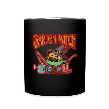 Cadeau de sorcière de jardin - Mug uni - noir - Devant