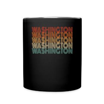 Horizon de Washington - Mug uni - noir - Devant