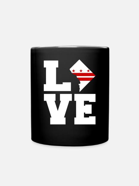 Washington-skyline - Tasse einfarbig - Schwarz