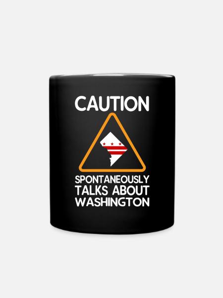 Washington-skyline - Tasse einfarbig - Schwarz