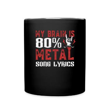 Paroles de chansons Metal Saying - Mug uni - noir - Devant
