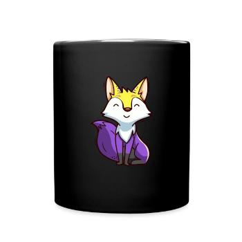 Fox Foxes Fox Forest Animal Forest Animal Gift - Full Colour Mug - black - Front