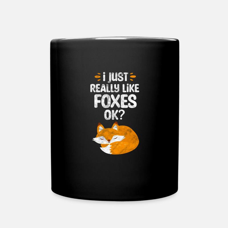 Fuchs - Tasse einfarbig - Schwarz