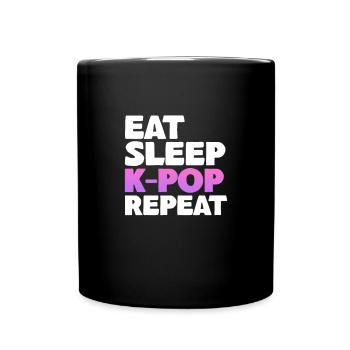 K-Pop - Tasse einfarbig - Schwarz - Vorne