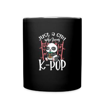 K-Pop - Tasse einfarbig - Schwarz - Vorne