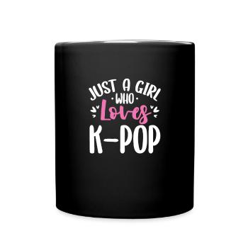K-Pop - Tasse einfarbig - Schwarz - Vorne