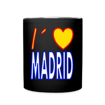 J’adore Madrid né à Madrid - Mug uni - noir - Devant
