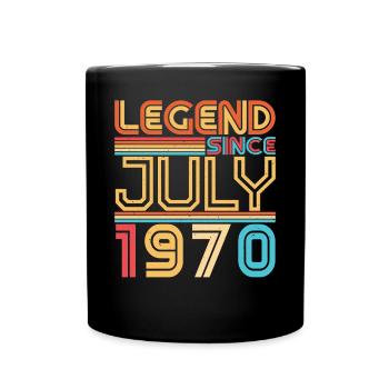 Juillet 1970 Millésime - Mug uni - noir - Devant