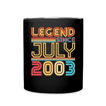 Month of birth July 2003 - Full Colour Mug - black - Front