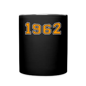 1962 Year Orange - Full Colour Mug - black - Front