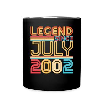 20 ans en juillet 2002 - Mug uni - noir - Devant