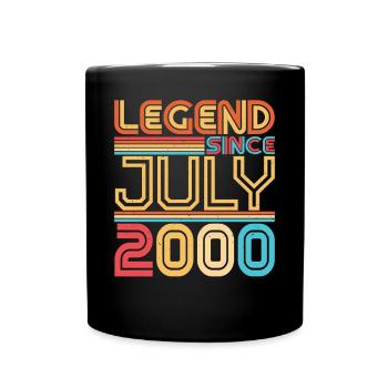 Mois de naissance Juillet 2000 - Mug uni - noir - Devant