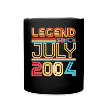 Juillet 2004 Enfin 18. - Mug uni - noir - Devant