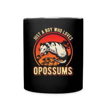 Opossum Young Possum Pouch Rat - Full Colour Mug - black - Front