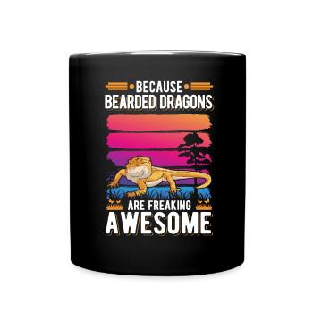 Bearded Dragon Gift Bearded Dragon - Full Colour Mug - black - Front
